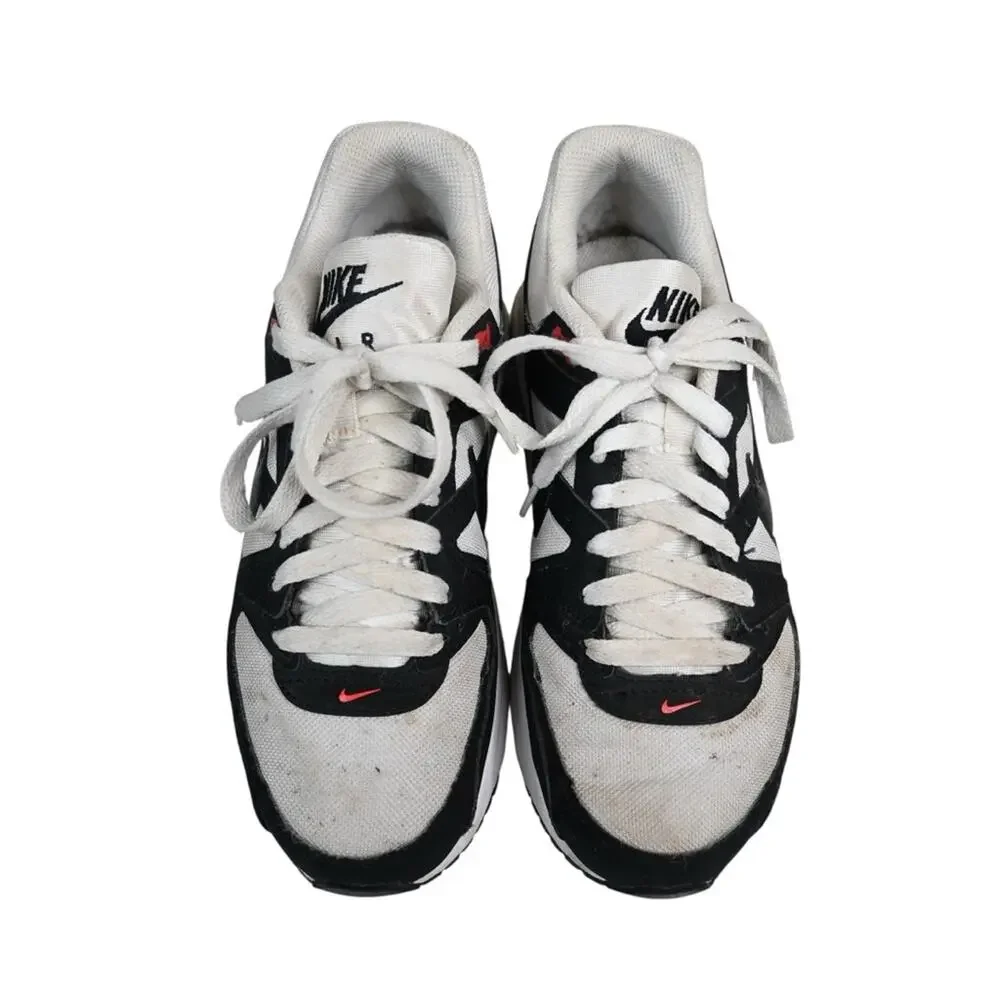 Nike Air Max Youth 6.5Y Command Flex Black White Red Sneakers 844346-100